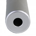 AR-10/LR-308 6" Aluminum Blank Muzzle Brake for 5/8"x24 Pitch -Silver